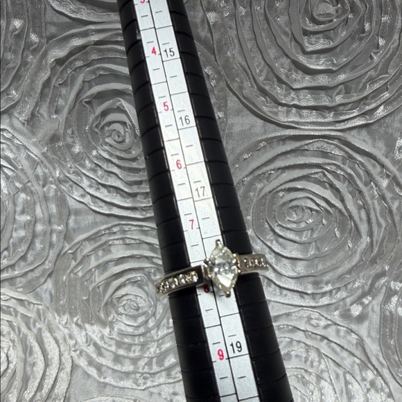 Marquis Natural Diamond Engagement Ring - Picture 6 of 12